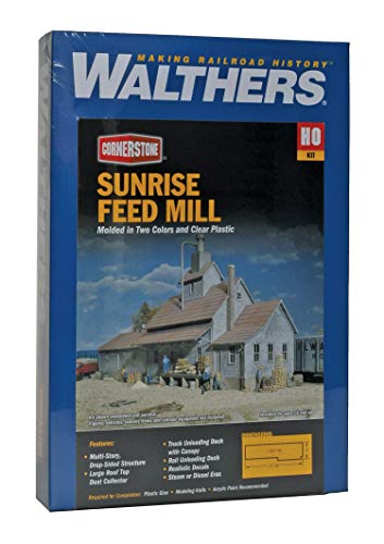 Walthers Cornerstone Series Kit Ho Scale Sunrise Feed Mill #TOP4
