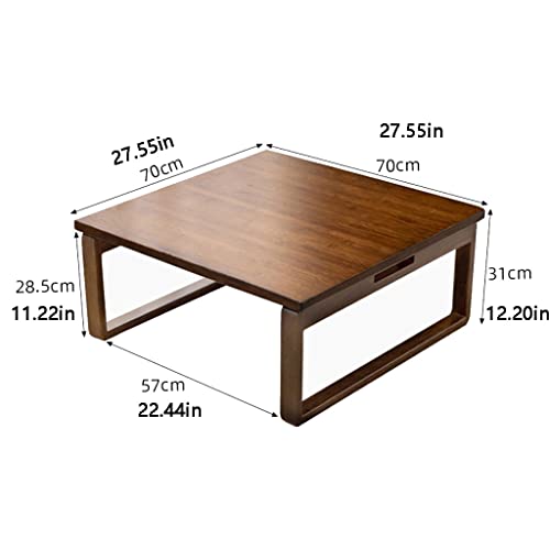 Table basse pliante en bambou gain de place pour petits espaces
