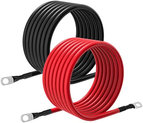 5 AWG Battery Cables 5 Gauge Power Inverter Cables with 3/8 Inch ...