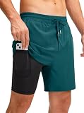 Soothfeel Men's 2-in-1 Running Shorts with Liner