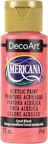 Image of DecoArt Americana Acrylic Paint, 2-Ounce, Coral Blush