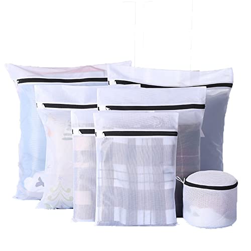 Wäschenetz für Waschmaschine Wäschebeutel Wäschenetze,7 Stück Wiederverwendbare Laundry Bag,Haltbarer Feinmaschiges Wäschenetz für Feinwäsche Unterwäsche Feines und Socken Cover