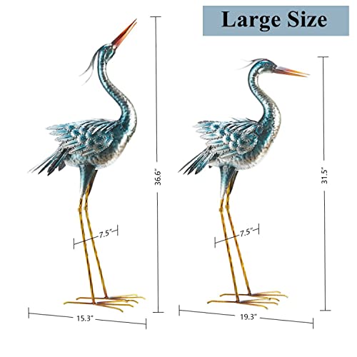 Chisheen LT21790/91 Large Garden Crane Statues Outdoor Sculptures thumb #4