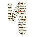 Guhothli Fishs Ties for Men Novelty Fishing Neckties Classic Fashion Men's Tie for Wedding Party Business Casual