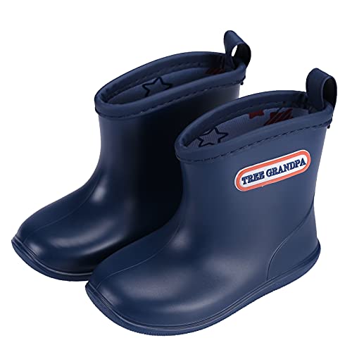 Tree Grandpa Toddler Rain Boots Baby Kids Easy-on Rain shoes...