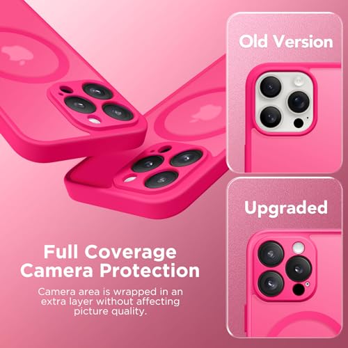 Coque iPhone 13 Pro MagSafe CAPRARO protection caméra rose vif - 6