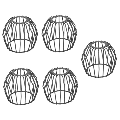 Image of Housoutil 5pcs Hollow Out Metal Lampshade Replacement for Pendant Lamp Sturdy Lamp Shade Cover for Dining Room Living Room and Hotel Adds Charm to Your Space