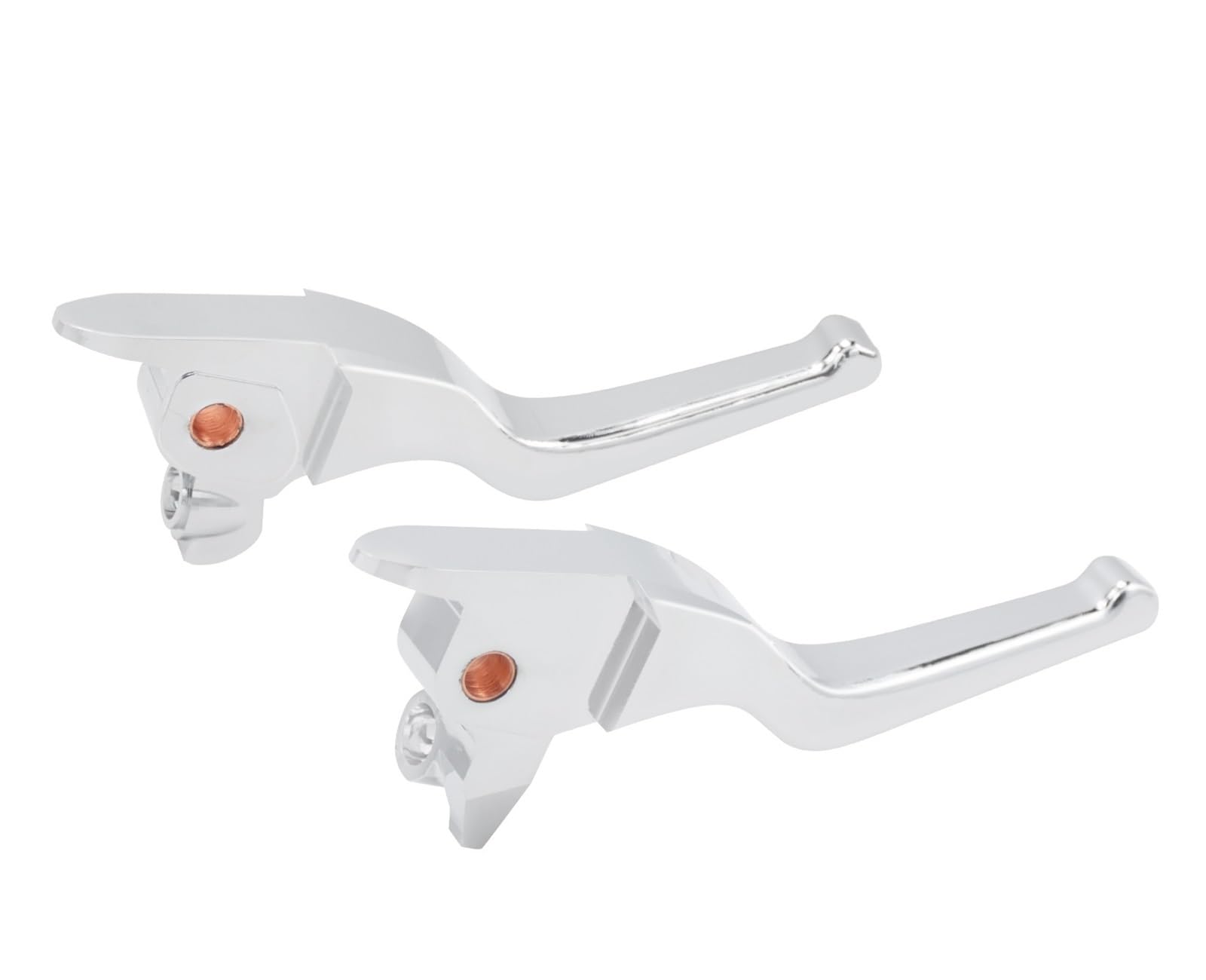 Wkdyriwo Chrome Brake Clutch Motorcycle Short 3 Fingers Brake Clutch Levers For Har&Ley Touring Electra Street Glide Road King Fltrx Ultra Cvo 2014-16 Motorcycle Brake Clutch Levers