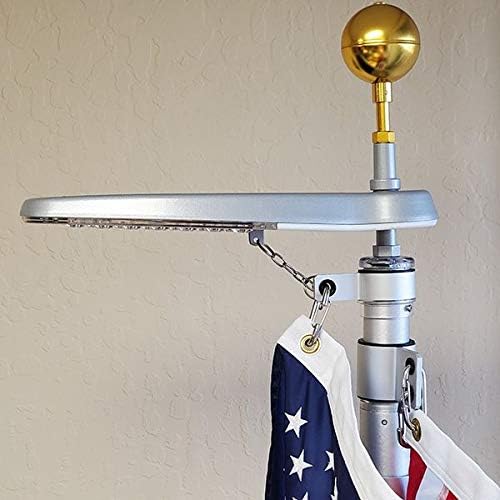 Uncommon Patriotic Light - Solar Powered Light for TELESCOPING FLAGPOLES
