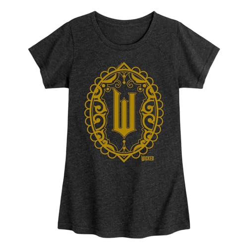 Wicked - Art Deco Logo - Girls Toddler and Youth Fitted Short Sleeve Graphic Tee