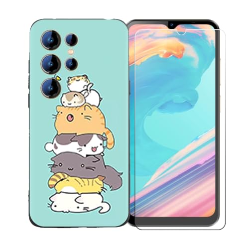 pGYDQQKJP[X Oukitel C1 Plus + KXXN[یtB Aȃ\tgVRP[XیTPUJo[̃P[XJo[ p (6.52") - LLM39