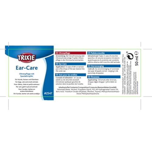 Trixie 2547 Ohrenpflege, 50 ml