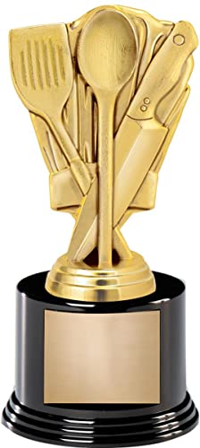 Crown Awards 7" Cooking Chef Hat Trophy On Round Base