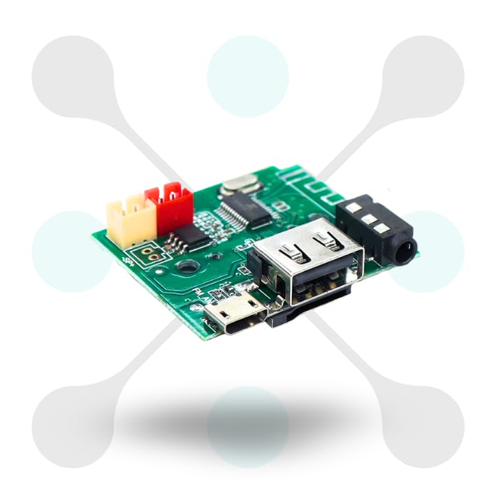 roboway Bluetooth Speaker Circuit Board Module MP3, USB, AUX, FM, Mic Input Supported 3.7V to 5V DC (Pack of 2) - Image 2 thumbnail