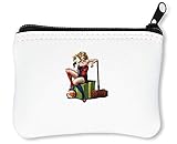 Größe: 12 x 8cm. Suicide Bad Lady Reißverschluss-Geldbörse Brieftasche Geldbörse