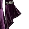 Medieval Dress Women UK Sale Clearance,Vintage Renaissance Dress Ladies Adult Medieval Victorian Dress Retro Punk Halloween Costumes Y2K Party Dress Long Sleeve 80s Fancy Goth Velvet Dress Purple #1