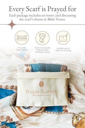 Faithfulness Prayer Scarf - Large, Lightweight Prayerfully Created Bible Verse Shawl, 35x70", Trusting God's Promises4