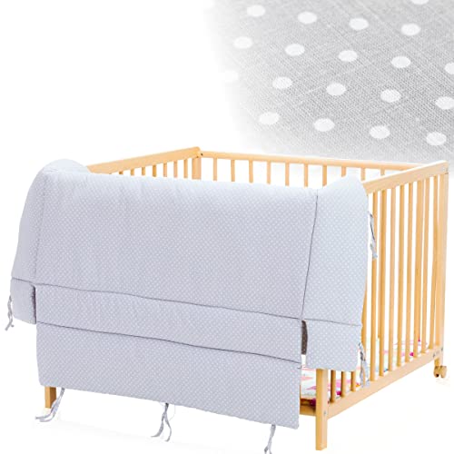 Tapis pour parc bébé - Motif étoiles - 100 x 100 cm ou 75 cm x 100 cm - 100 % coton