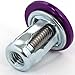 NRG Innovations FW-100PP Purple Fender Washer Kit, Set of 10 (Rivets for Plastic)
