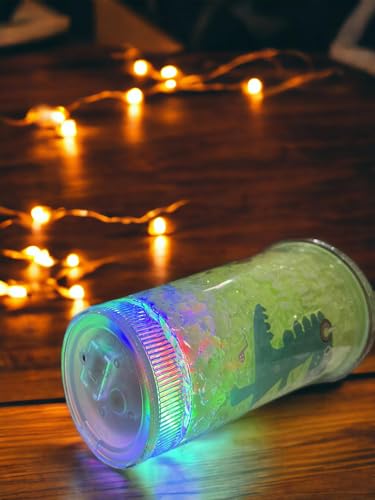 Image of EMERGE LED Light Tumbler with Straw| Freezable Tumbler for Cold Drinks | Christmas Gift | Tumbler for Cold Coffee /Tea /Juices /Drinks (Green)
