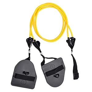 YIJU Professional Arm Strength Training Resistance Bands Exercise Webbed Paddle Workout Elastic Band