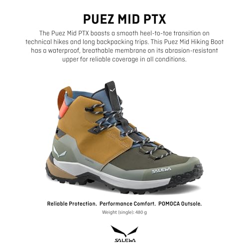 Salewa Men's Puez 2 Mid Powertex Boots - Waterproof Hiking & Trekking Boot2