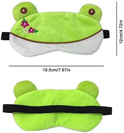 Creative Plush Cartoon Frog Eye Mask Fluff Cute Sleep Mask Eyeshade (Ms. Frog)