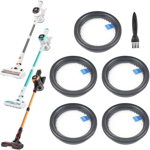 5Pack Hepa Filters Replacement Compatible with Tikom Cordless Vacuum Cleaner for Home. Washable Filters for Tikom Lightweight Handheld Vacuum. image 5