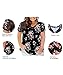 RITERA Plus Size Tops for Women V Neck Shirts Summer Short Sleeve Floral Tunic Oversized Henley Shirt Xl-5Xl