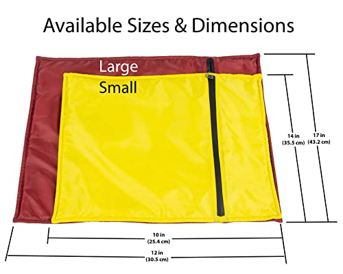 Elan Quest Stuffable Camping Pillow Case Stuff Sack (Large, Red) - 12 X 17 - Stuff Sack Pillow - Travel Pillow - Camping Accessories - Camping Pillows For Sleeping Bring Your Own Stuffing #TOP5