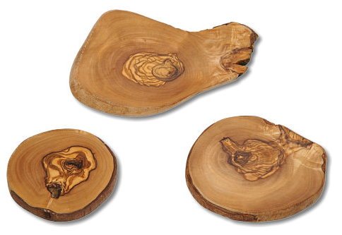 Minibrett Brettchen Untersetzer Olivenholz Naturschnitt Cover
