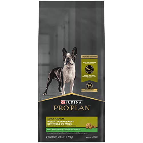 Purina Pro Plan with Probiotics Small Breed Dry Dog Food, Specialized Weight Management Shredded Blend - 6 lb. Bag