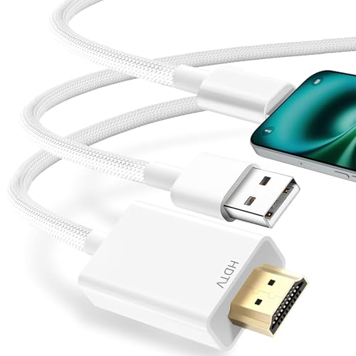HDMI �ϊ� �P�[�u�� iPhone14 �~���[�����O 2M �y�[�d���Ȃ���g����z AV�����A�_�v�^ iPhone�̉�ʂ��e���r�ɉf�� 1080P���� �ݒ�s�v �������ނ��� ��ʃ~���[�����O AV/TV���� ��y/�d��/�I�t�B�X/�z�[�����p ���{��