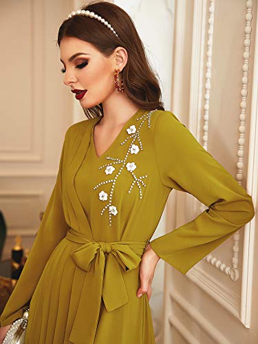 Hzux Muslim Dress Dubai Kaftan Women Long Arabic Dress Abaya Islamic National Robe #TOP4