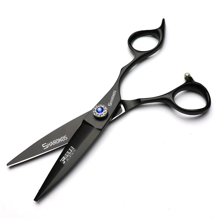 Juego de peluquería profesional de 6 pulgadas con una hoja afilada que es fácil de adelgazar y cortar, adecuado para peluquerías, peluquerías y familias. (6 en 4 piezas-B)