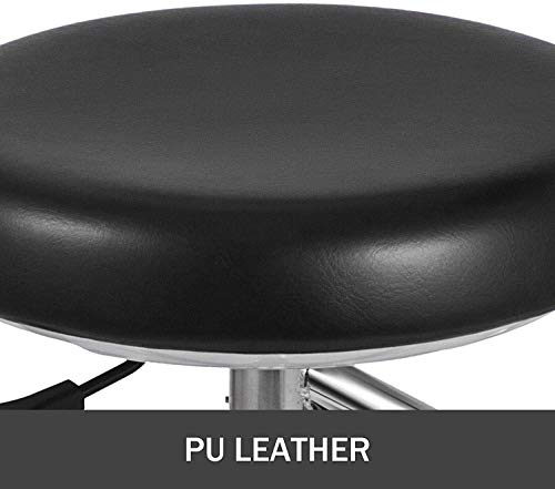 Oubo Brand Black Assistant Stool 360° Rotation Armrest Dental Pu Leather Backrest Medical Office Use #TOP6