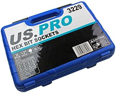 US PRO 30pc 1/2" Drive Hex Bit Sockets H5 - H19 55mm 100mm 140mm 200mm CRV 3229, Variety Pack - Image 4