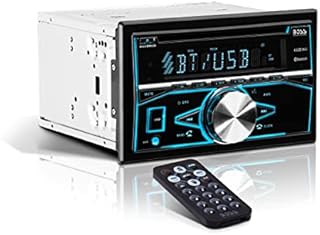 BOSS Audio Systems 850BRGB Car Stereo System - Double Din, Bluetooth Audio and Calling Head Unit, Aux in, USB, CD Player, Multi Color Illumination, AM/FM Radio Receiver, Hook Up to Amplifier