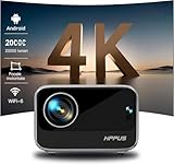 【Android TV 搭載】HIPPUS プロジェクター 【電動フォーカス＆台形補正】 高輝度700ANSI 【自動画面フレームにと自動障害物回避】 【ハンドバッグ付き 】 WIFI6 Bluetooth5.2 家庭用リアル1080P 4K対応 ハイエンド Mali450 GPU クアッドコアCPU ズーム機能 モバイル 内蔵HiFiスピーカー 防塵 静音