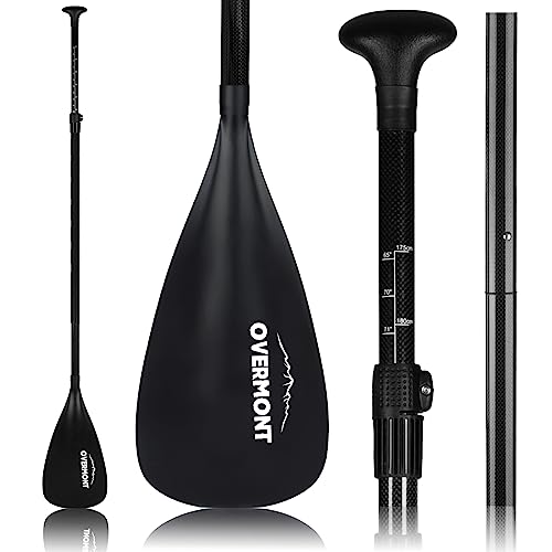 Overmont Carbon Fiber Paddle Board Paddle, Adjustable 69"-85" SUP Paddle