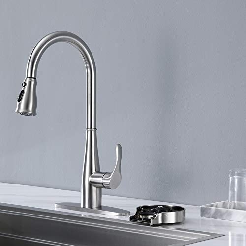 GAGALIFE Glass Rinser for Kitchen Sink Brushed Nickel, Kitchen Sink Accessories, Bar Glass Rinser, G86066BN - Thumbnail 3