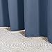 NICETOWN Stone Blue Blackout Curtains for Living Room 84 inches Long - Thermal Insulated Grommet Room Darkening Window Treatments Sound Reducing Drapes for Bedroom, 2 Panels, W52 x L84