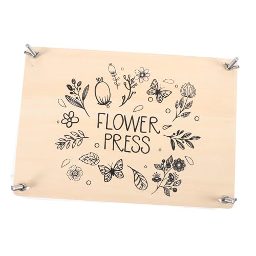OKUMEYR Kit Profesional de Prensado de Flores para Manualidades DIY con Prensador Reutilizable y Placa Absorbente para Conservación de Plantas Secas y Decoración