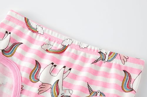 Family Feeling Girls' 100% Cotton Underwears - Comfortable & Breathable Printed Pattern Panties for Child2