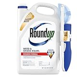 Roundup Weed & Grass Killer₄ with Sure Shot Wand, Use in and Around Flower Beds, Trees, and Driveways, 1 gal.