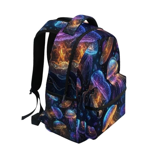 Colorful Jellyfishes Pattern Boys Girls Kids School Backpacks Bookbag, School Bag Travel Backpack Daypack2