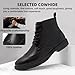 Men's Orthopedic Dress Oxford Boots: Comfort Arch Support Diabetic Orthotic Heel Spur Neuropathy Ankle Boots, Fit Plantar Fasciitis Outdoor Gowalk Formal Fashion Business Leather Shoes Black Size 8
