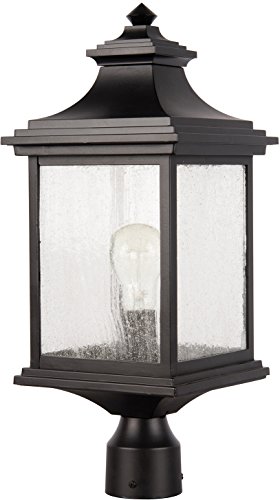 Craftmade Z3215-MN Gentry Outdoor Pier Mount Post Lantern Lighting, 1-Light 60 Watt (9