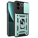 Lucyliy Funda para Vivo iQOO Z7 Pro Funda PC r�gido de Doble Capa, a Prueba de ca�das Compatible con Vivo S17e 5G Funda Protectora Grado Militar Green