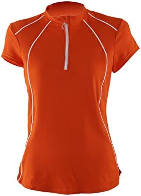 Jaggad Polyester+nylon Orange Women's Cycling Jersey (XL)